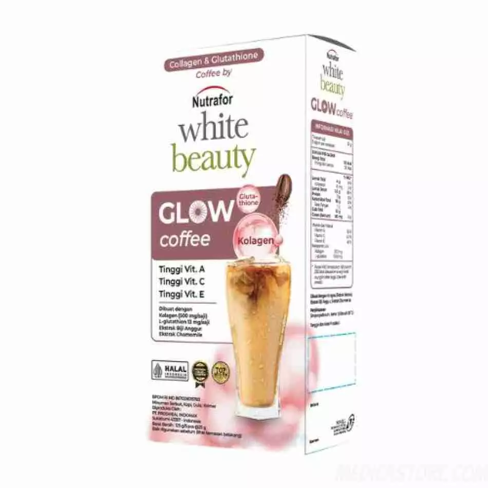 NUTRAFOR WHITE BEAUTY GLOW COFFEE — Prosweal Indomax